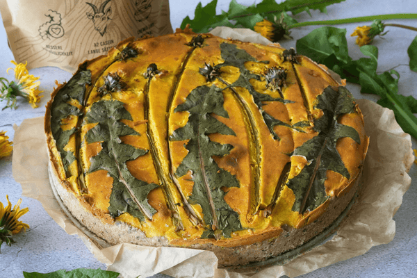Gemüse-Quiche mit Löwenzahn und A2 Ziegen Protein