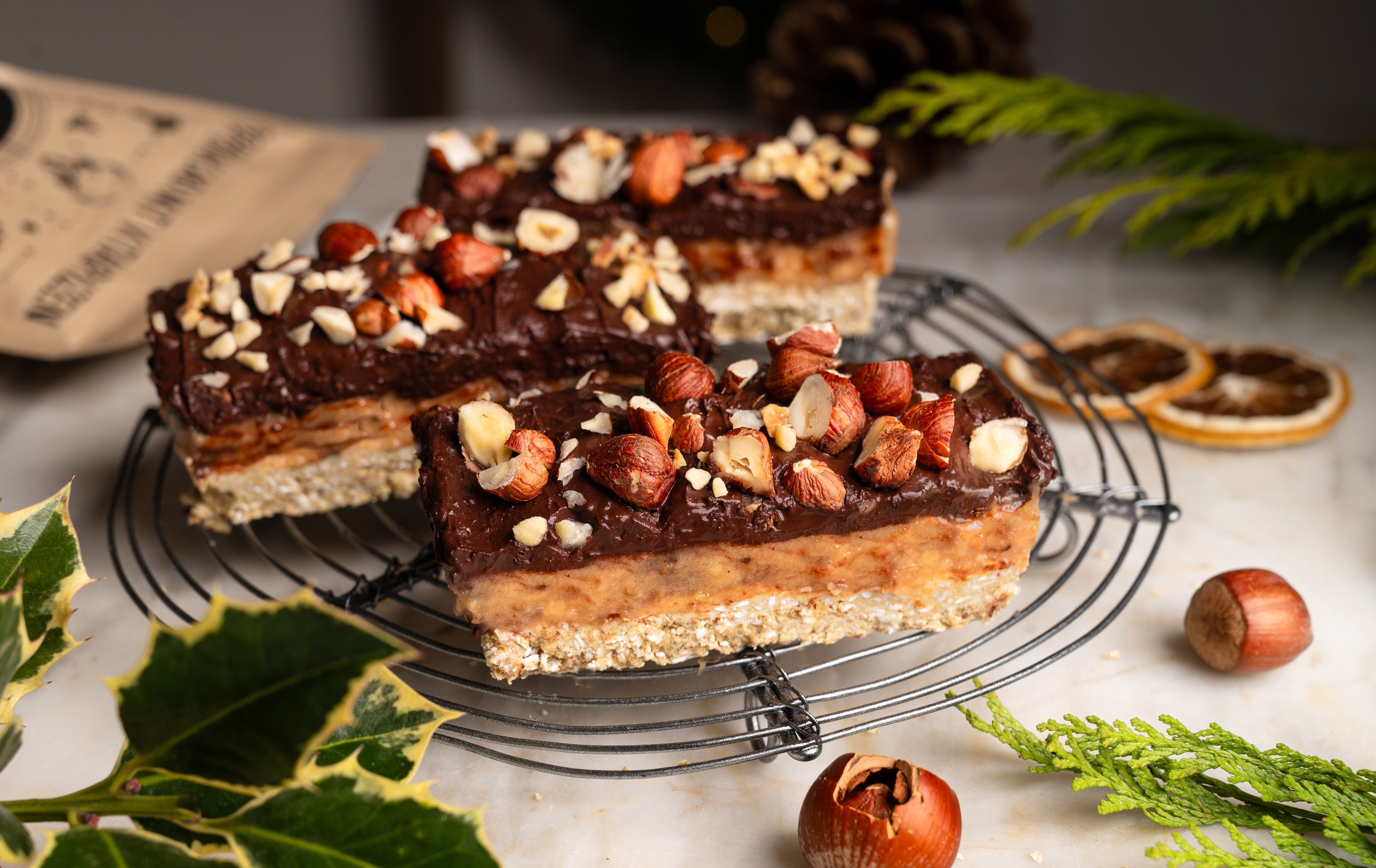 Karamell Haselnuss Riegel