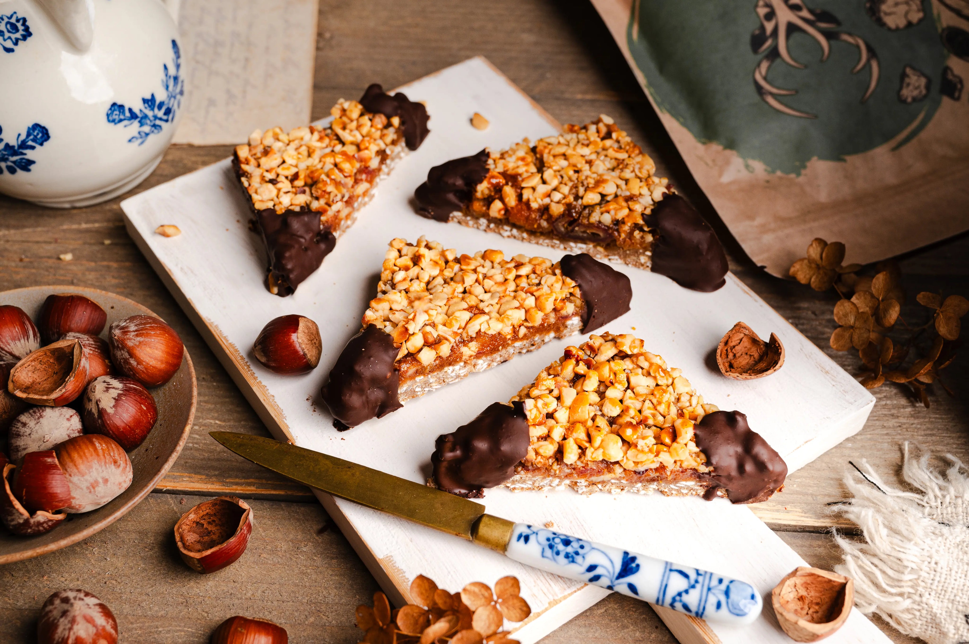 Glutenfreie Nussecken