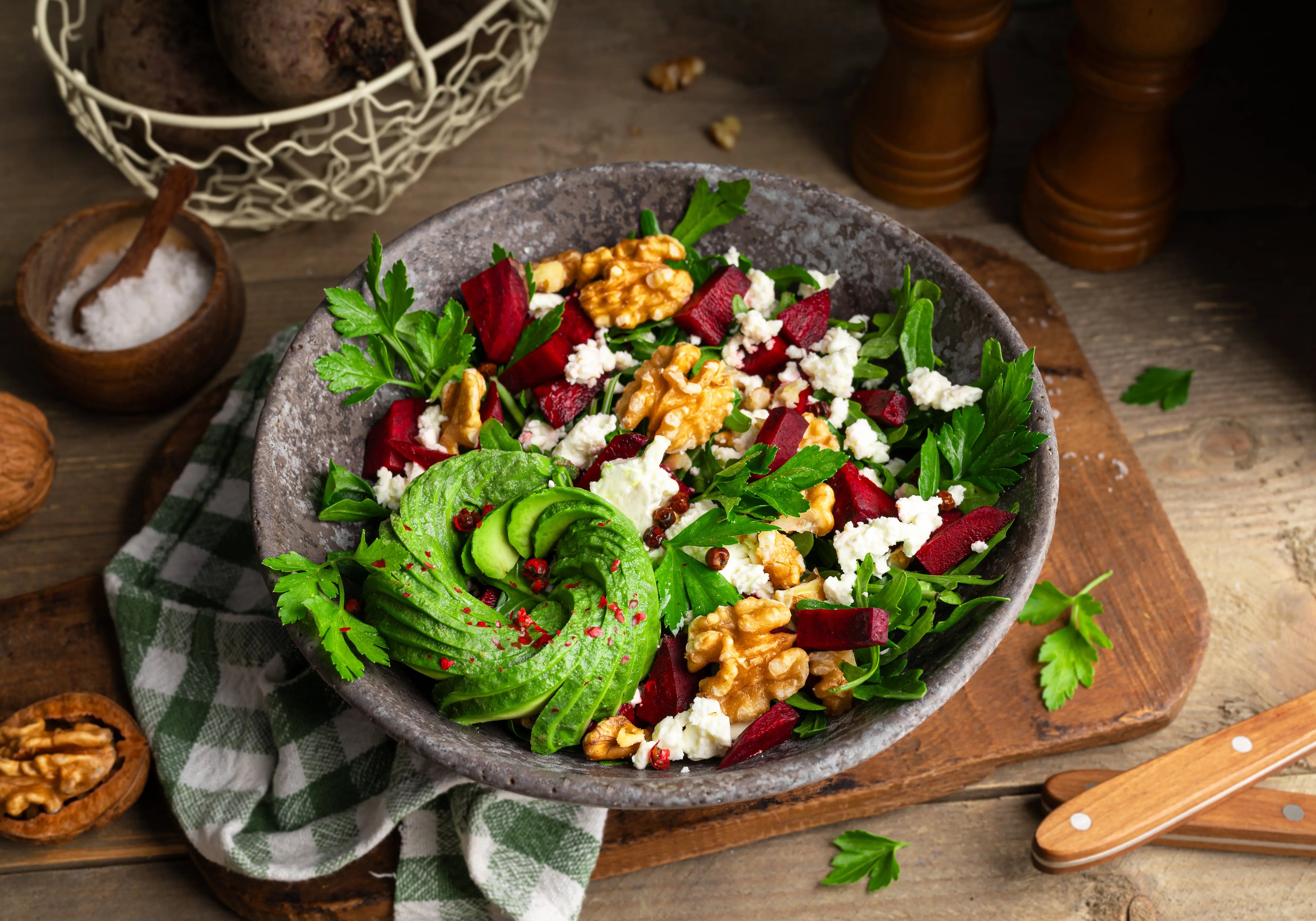 Rote Bete Ziegenkäse Salat