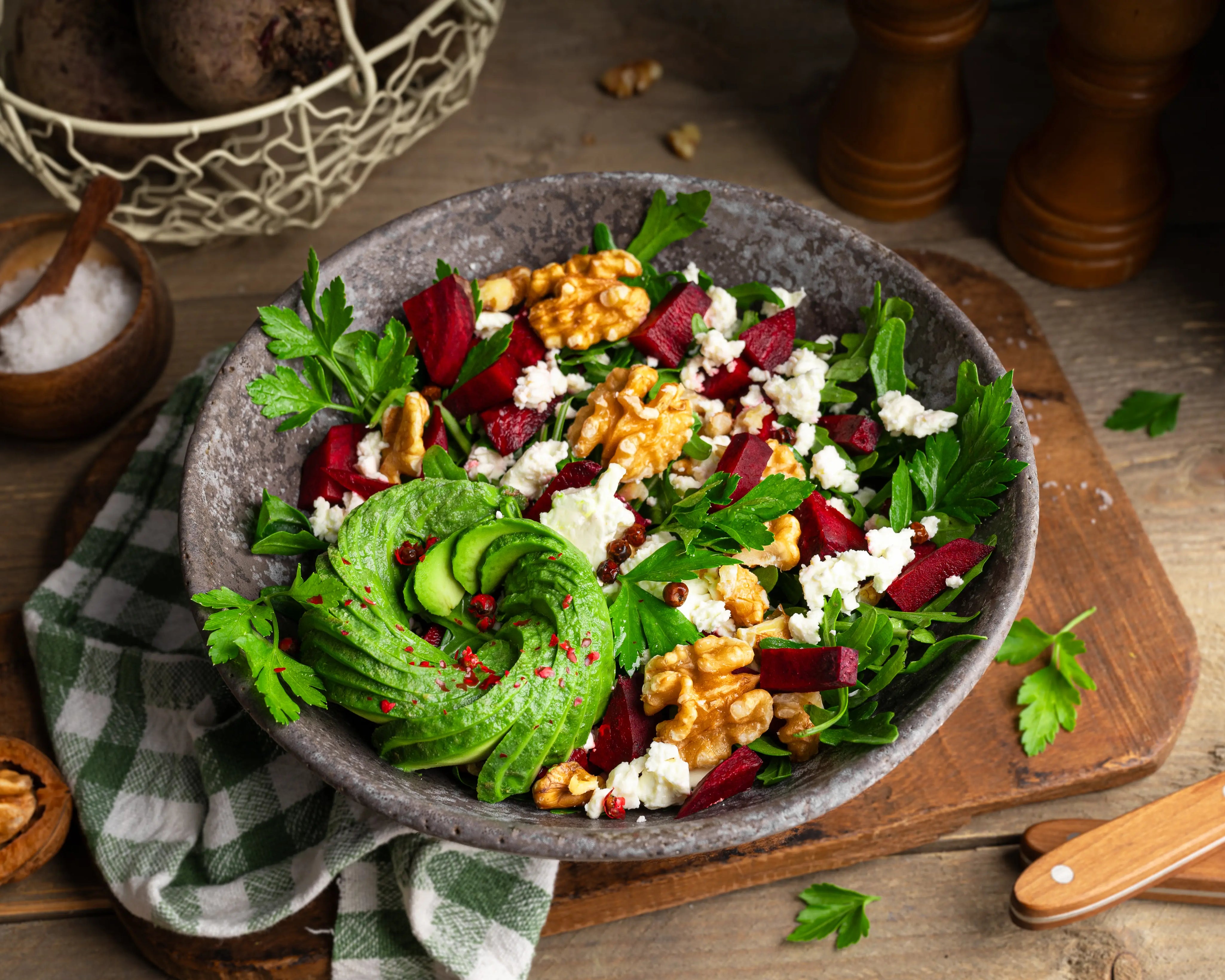 Rote Bete Ziegenkäse Salat