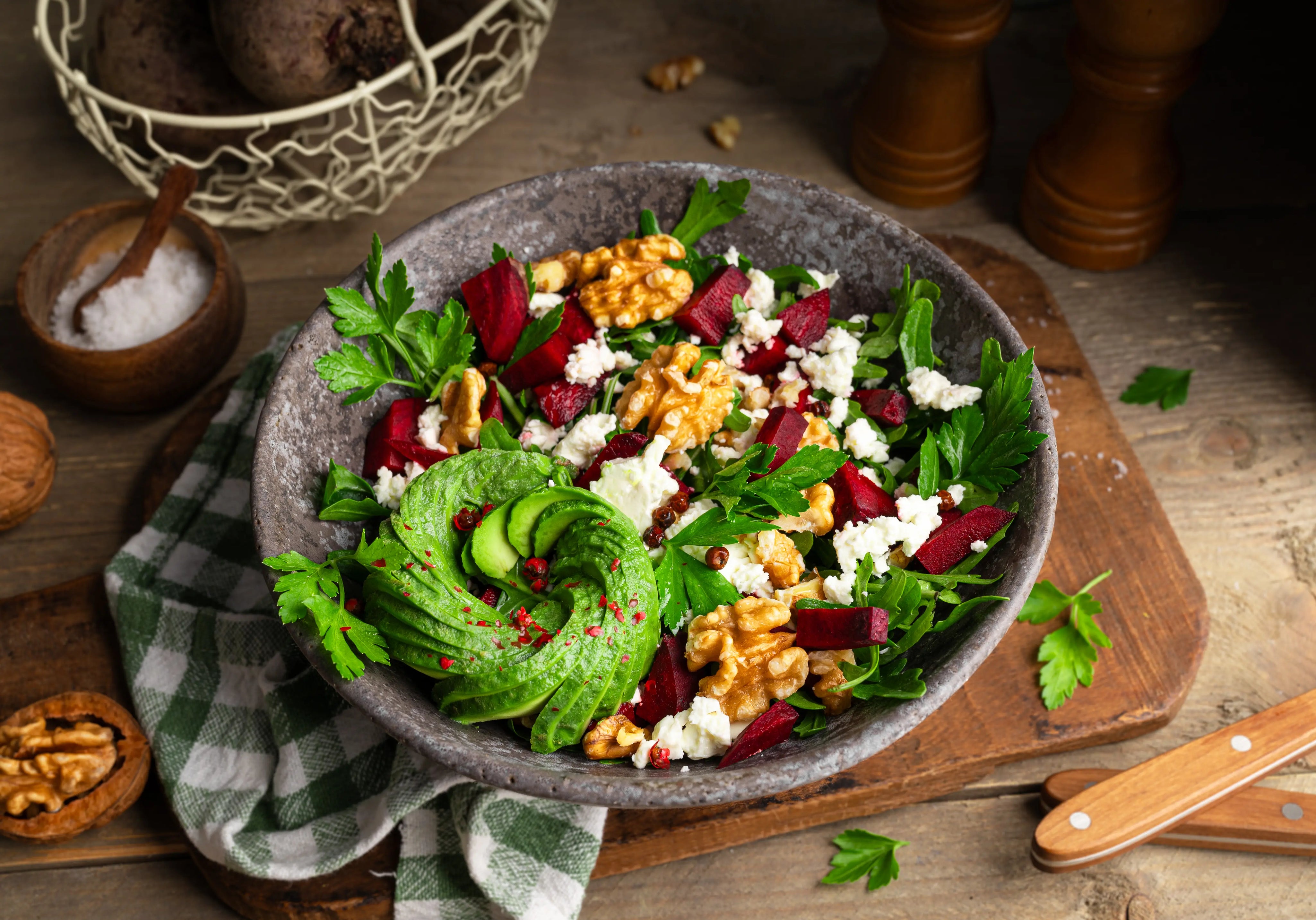 Rote Bete Ziegenkäse Salat