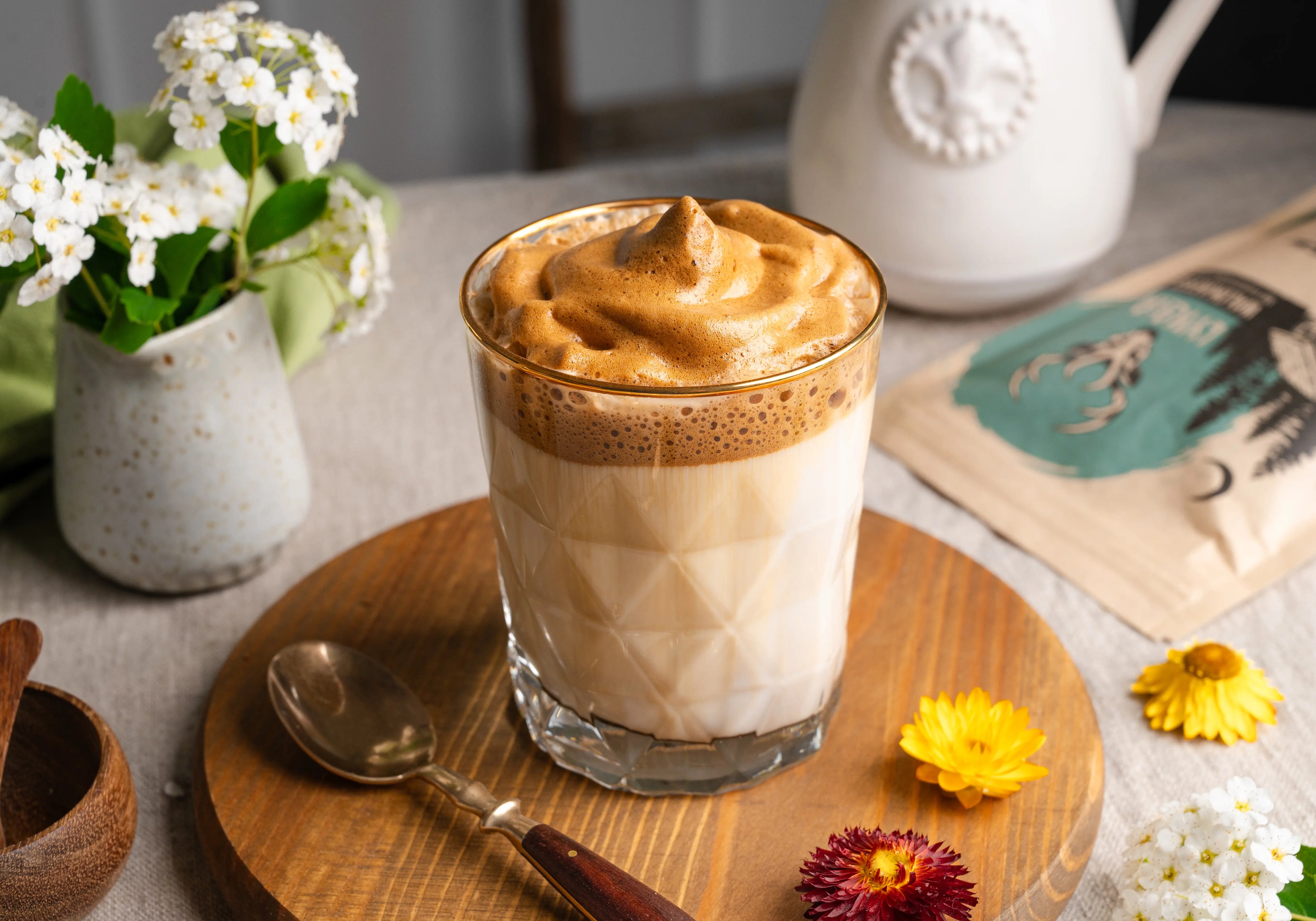 Dalgona Mushroom Kaffee
