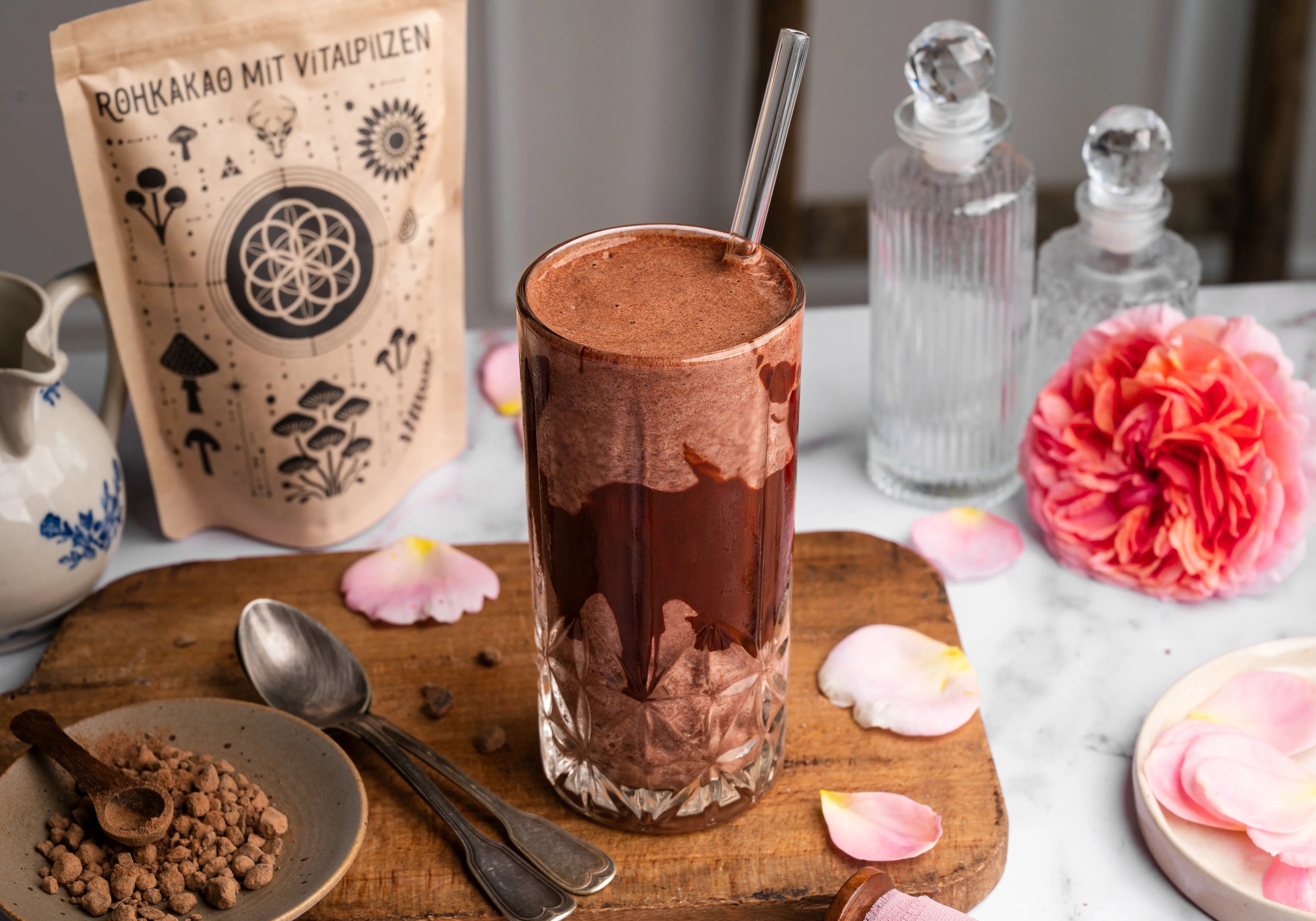 Iced Rohkakao Smoothie