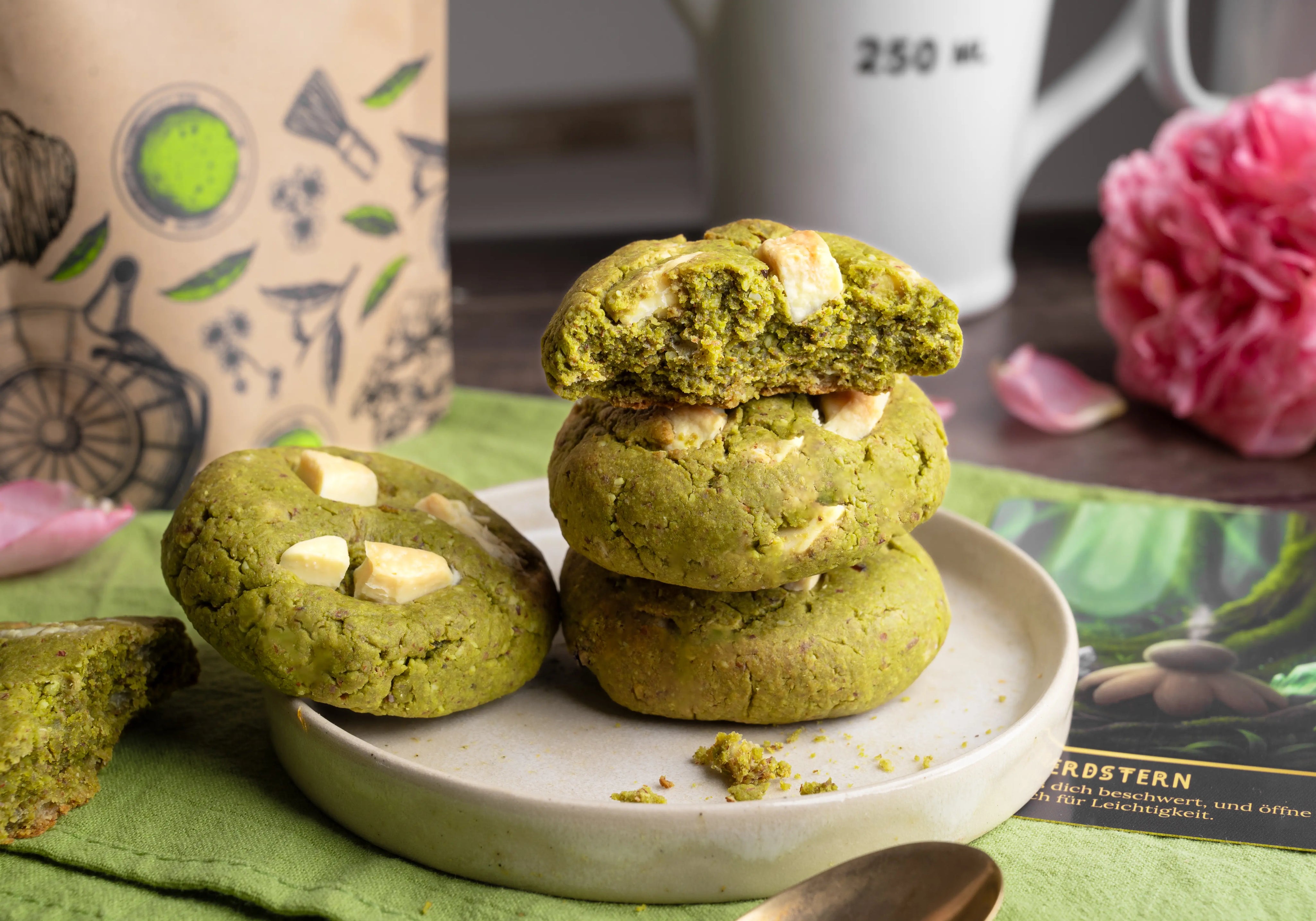 Gesunde Matcha Cookies