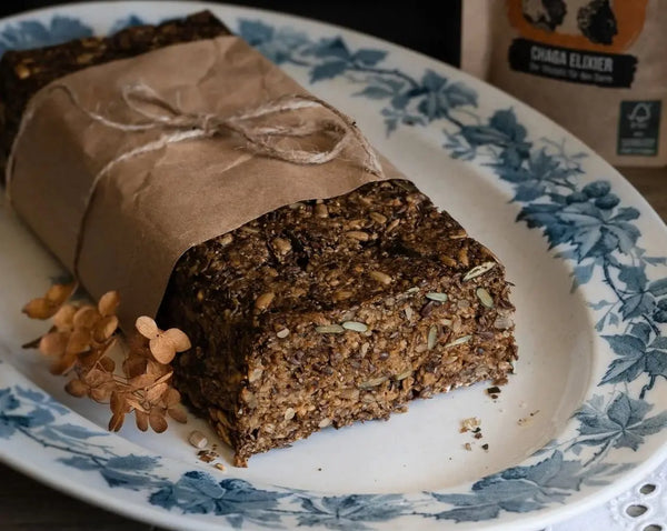 Glutenfreies Superfood Brot mit Chaga