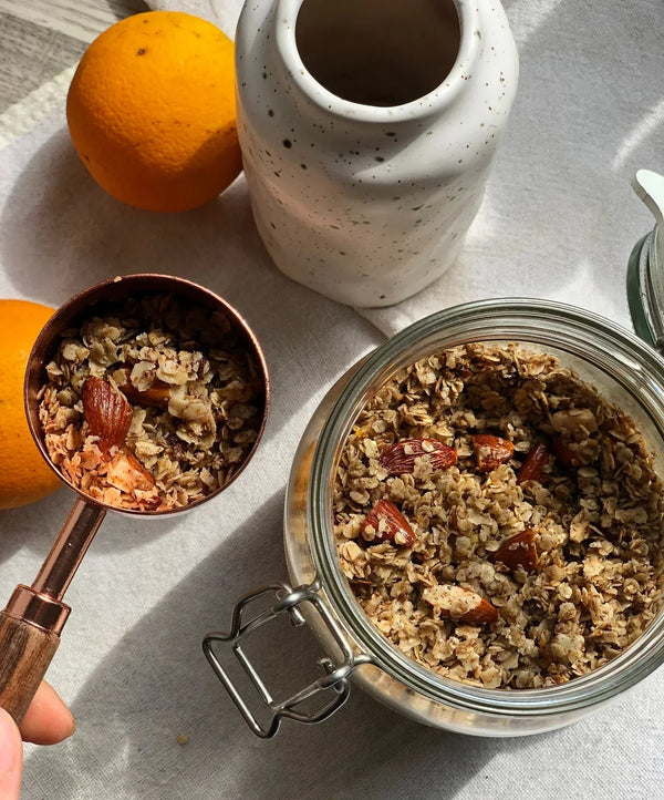 Orangen-Mandel Granola (Vegan)
