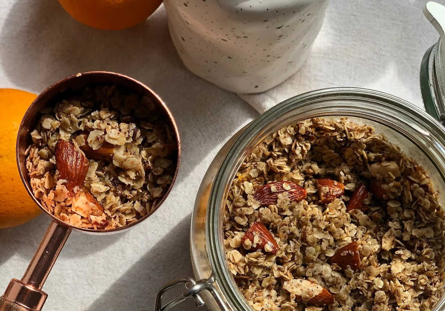Orangen-Mandel Granola (Vegan)