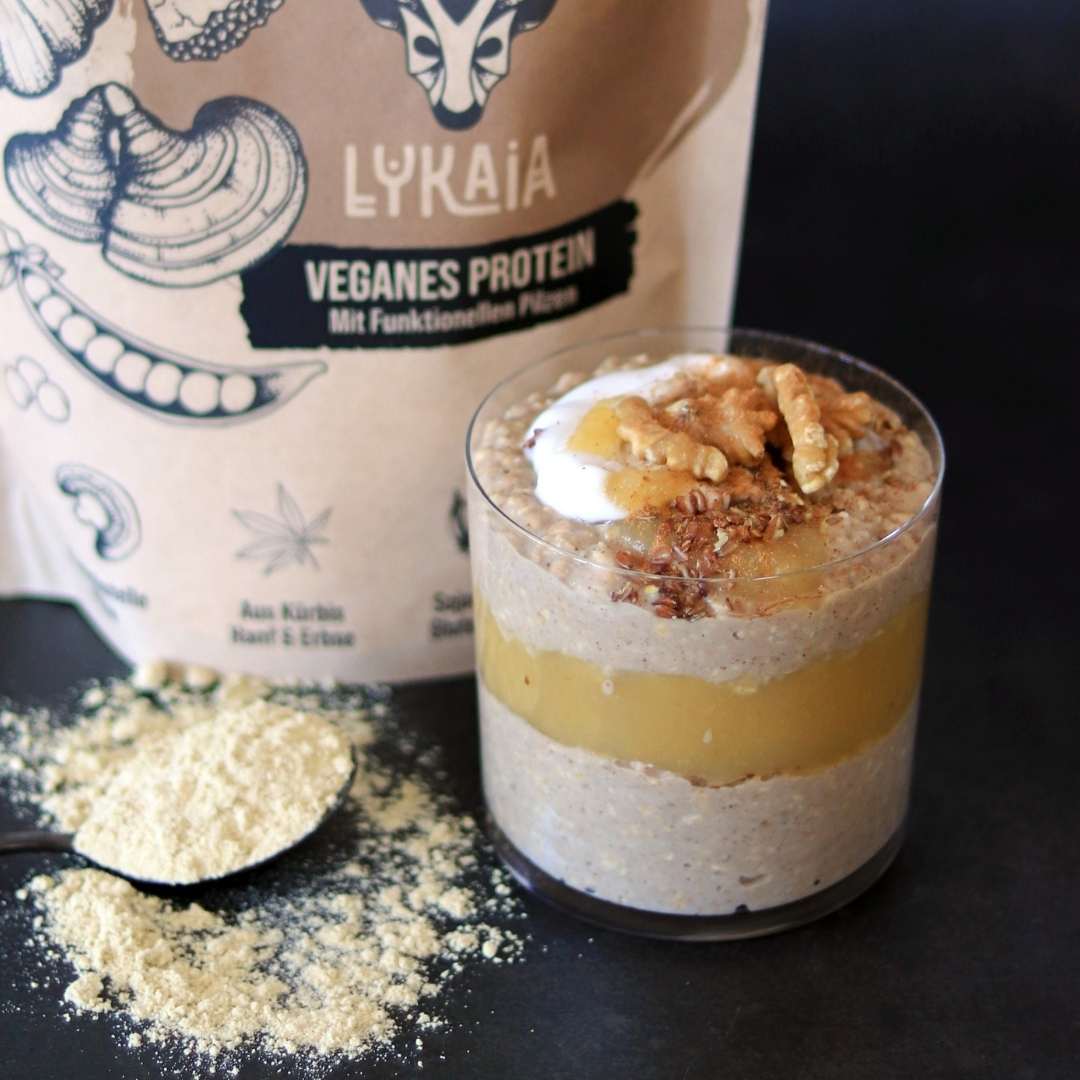 Veganes Protein mit funktionellen Pilzen