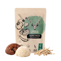 Vegan protein with functional mushrooms